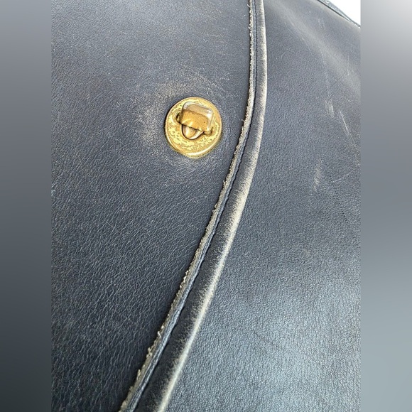 Vintage Coach 5265 Black Leather Briefcase Messenger Bag – Made in USA, 1995 - Picture 5 of 15